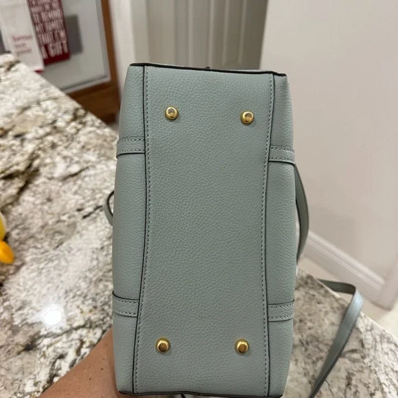 Tory Burch Light Blue/Green Perry Tote Leather - Picture 8 of 8